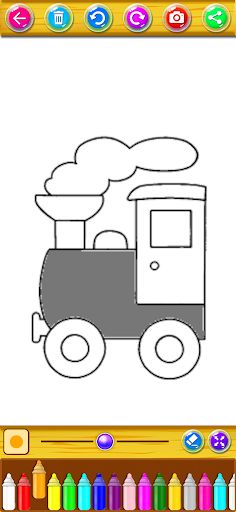 Train Speeds Coloring Books - Screenshot 4