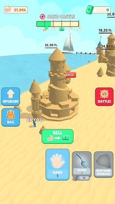 Sand Castle: Tap & Build - Screenshot 2