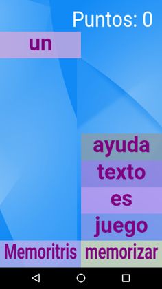 Memoritris. Memorización. - Screenshot 3