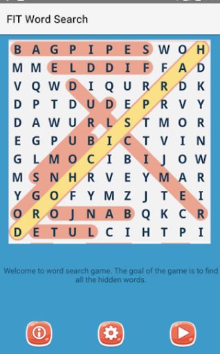 FIT Word Search - Screenshot 1