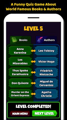 Books And Authors Quiz Game - Screenshot 2