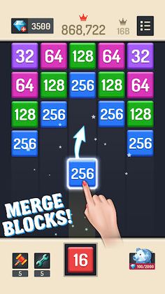 Merge Block - 2048 Puzzle - Screenshot 2