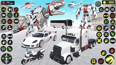 Dino Transform Robot Car Game - Screenshot 2