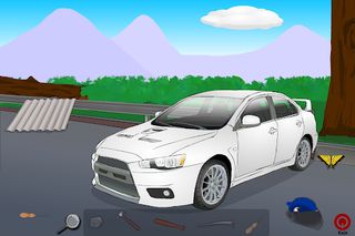 Destroy A Sport Car - Screenshot 1