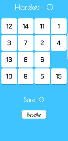 Sayı Kaydırmalı Bulmaca Oyunu - Screenshot 1