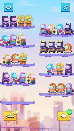 Superhero Color Sort Puzzle - Screenshot 2