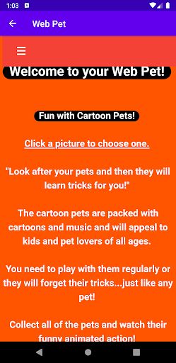 Web Pet - Screenshot 3