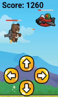 Jetpack Bear Adventure - Screenshot 2