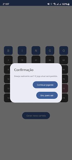 Cartela de Bingo - Screenshot 3