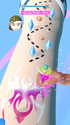 Tattoo Runner - 3D - Screenshot 3
