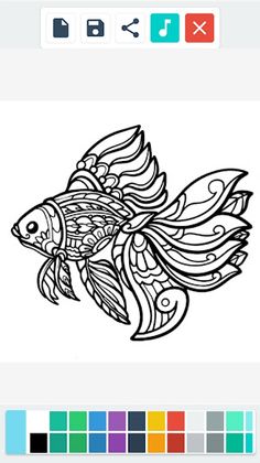 Ornamental Fish Coloring - Screenshot 3