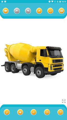 Coloring Concrete Mixer Truck - Screenshot 3