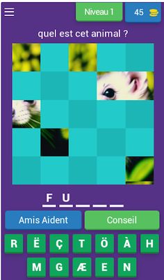 quizz animaux : jeu d'énigmes - Screenshot 1
