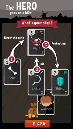 The hero goes on a hike - card - Screenshot 1