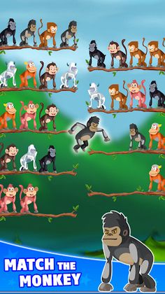 Monkey Sort Puzzle - Pet game - Screenshot 4