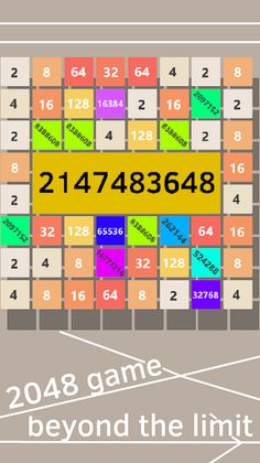 2147483648 : Endless 2048 styl - Screenshot 1