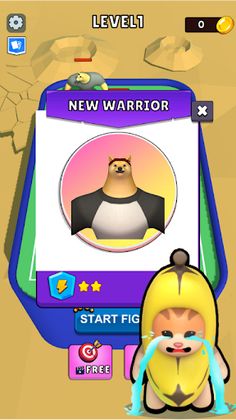 Merge Banana Cat : Fight - Screenshot 3