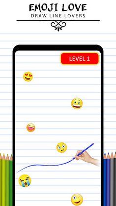 Emoji Love Draw Lines Lovers - Screenshot 1