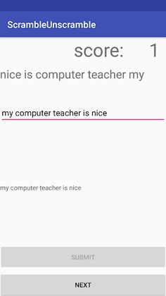 Scramble Unscramble - Screenshot 2