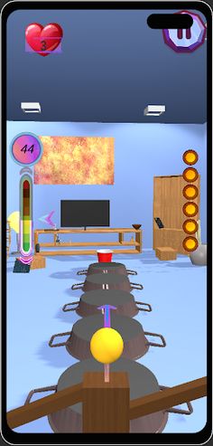 Punky Jumpy - 3D Top Fırlatma - Screenshot 2