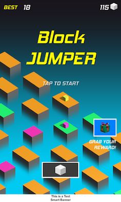 Block Jumper 3D retro - Screenshot 1