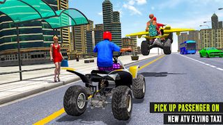Flying Motorbike Game ATV Taxi - Screenshot 3