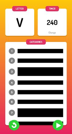 Lettergories - Category Game - Screenshot 1