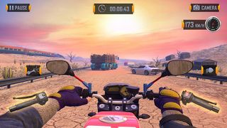Highway Motorbike Drag Racing - Screenshot 1