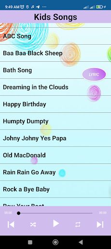 Kids Songs - Nursery Rhymes - Screenshot 3