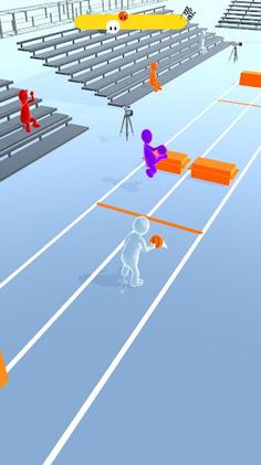 Basketball Race 3D - Screenshot 1