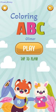 Coloring Glitter Alphabets ABC - Screenshot 1