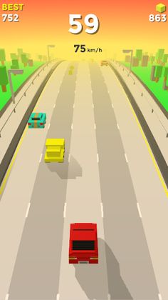 Blocky Racing - Speed Race - Screenshot 1