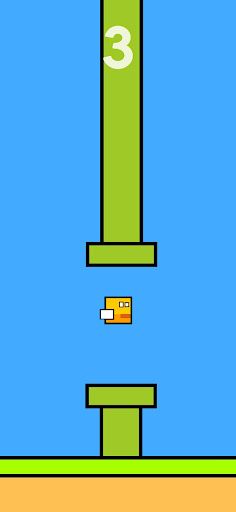 Flappy Square - Flying Bird - Screenshot 1