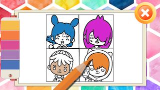 Toca Boca Coloring Mermaid - Screenshot 3