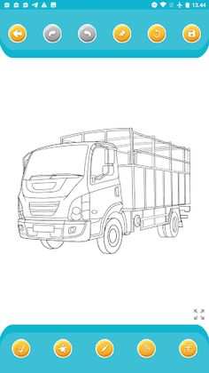 Fuso Truck Coloring Book - Screenshot 1