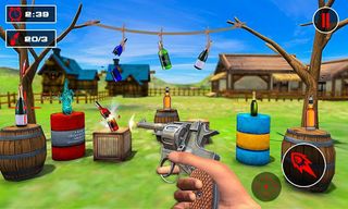 Bottle Shooter Games Gun Range - Screenshot 1