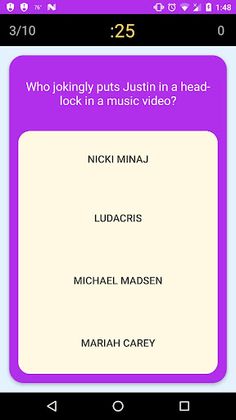 Justin Bieber Trivia - Triviab - Screenshot 3