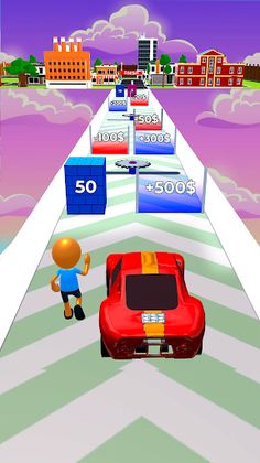 Stick Man Run: Supercar Race - Screenshot 2