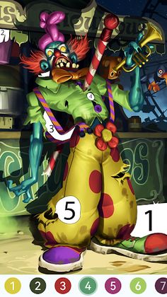 Zombie Paint by Number - Screenshot 2