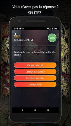 Split Quiz Game of Thrones - Screenshot 2