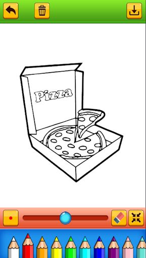 hamburger pizza coloring game - Screenshot 3