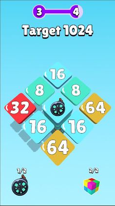 Merge Tiles 2048 - Screenshot 4