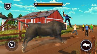 Wild Bull Attack Animal Games - Screenshot 1