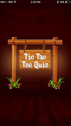 Tic Tac Toe Quiz - Screenshot 1