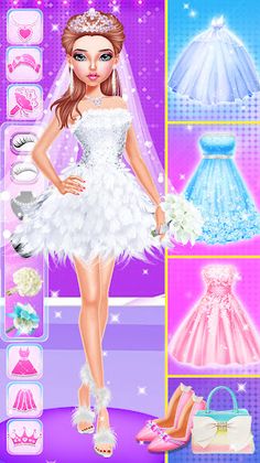 Girl dress up Wedding games - Screenshot 2