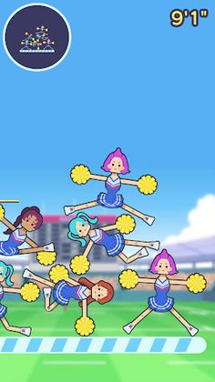 Stack-up Cheerleaders - Screenshot 2