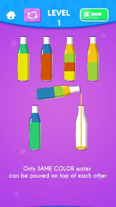 Water color puzzle sort game - Screenshot 1