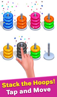 Color Hoop Sort - Hoop Stack - Screenshot 2