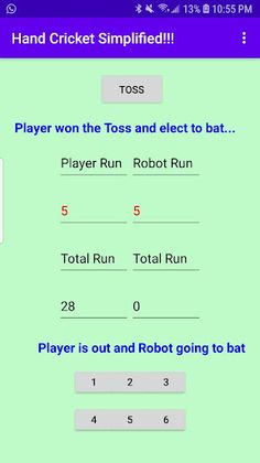 Hand Cricket Simplified!!! - Screenshot 3