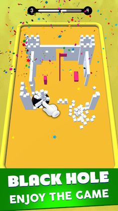 Black Color Hole 3D - Ball - Screenshot 4